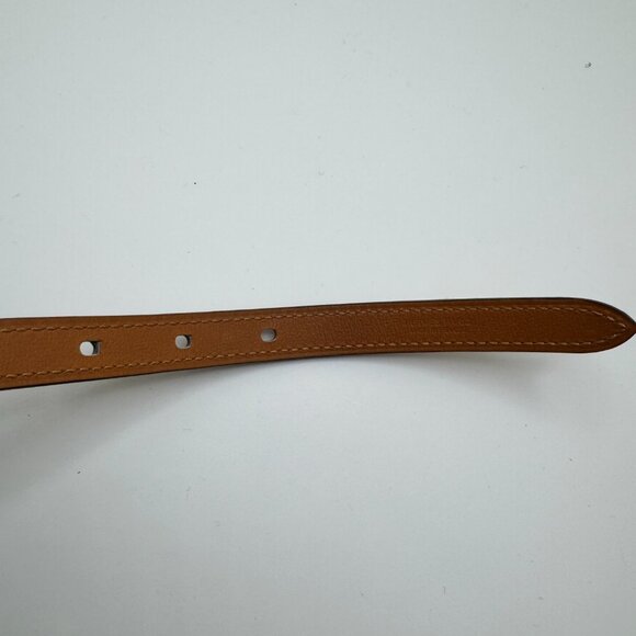 Hermès Pop H 15 Leather Belt Veau Epsom Gold-Plated Buckle 2S Sesame Unisex 70cm - Picture 8 of 16